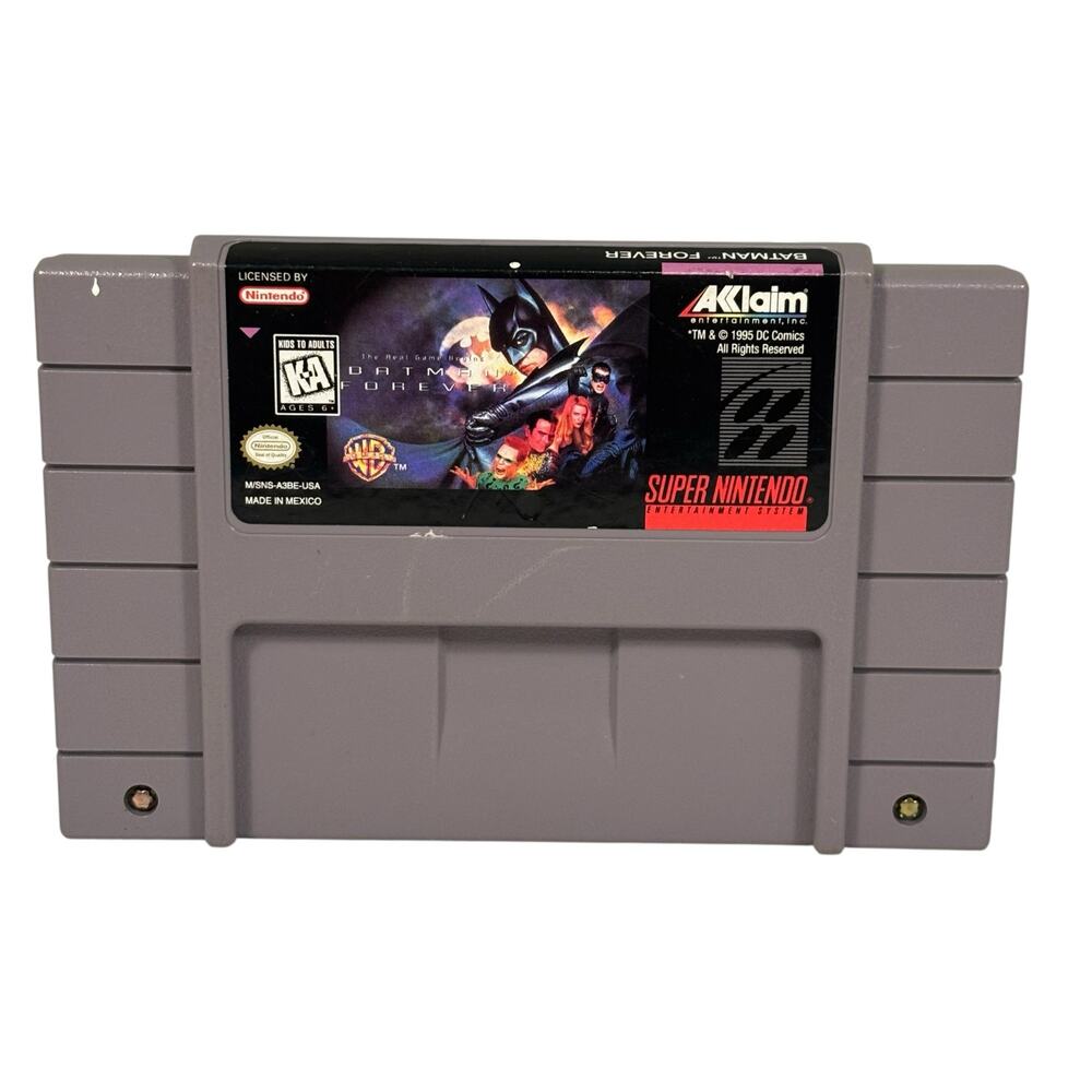 Super Nintendo SNES Batman Forever Vintage Video Game Cartridge TESTED WORKS